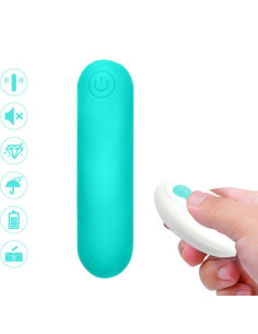 ARMONY - SPLASH JOLINE VIBRATOR BULLET SILICONE REMOTE CONTROL 10 VIBRATIONS 65 X 15 CM GREEN