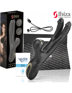 IBIZA - TWO DRAGONS DOUBLE VIBRATOR BLACK