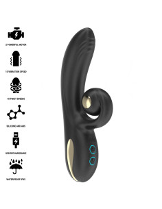 IBIZA - TWISTER VIBRATOR WITH CURVE STIMULATOR AND VIBRO-ROTATION 2