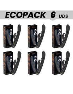 ECOPACKS 6 UNITS - IBIZA POWERFUL RABBIT VIBRATOR WITH MASSAGING ROLLING PEARL
