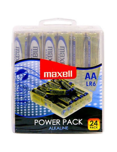 MAXELL - ALKALINE BATTERY AA LR6 PACK 24 BATTERIES