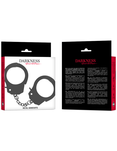 DARKNESS - METAL HANDCUFFS FOR BLACK HANDS