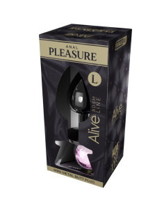 ALIVE - ANAL PLEASURE MINI PLUG METAL PINK SIZE L 2