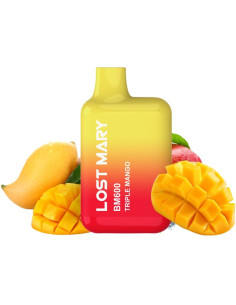LOST MARY - (EXHIBITOR PROFESSIONAL PACK -10 UNITS) BM600 NICOTINE VAPER 2 DISPOSABLE TRIPLE MANGO 2