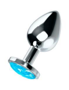OHMAMA - ANAL PLUG WITH BLUE CRYSTAL L