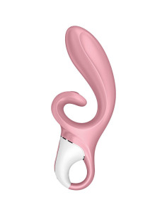 SATISFYER - HUG ME RABBIT VIBRACER PROGRAMĖLĖ ROŽINIS 2