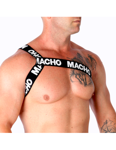 MACHO - ROMAN HARNESS WHITE L-XL