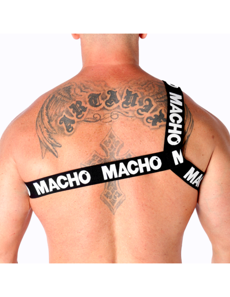 MACHO - ROMAN HARNESS WHITE L-XL