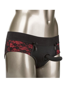 CALEXOTICS - SCANDAL SET OF CROTCHLESS PANTIES WITH DILDO SIZE S-M