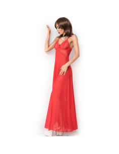 CHILIROSE - CR 3883 BABYDOLL LONG RED S-M