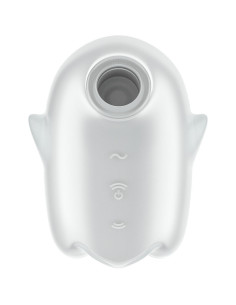 SATISFYER - GLOWING GHOST AIR PULSE and VIBRATOR WHITE