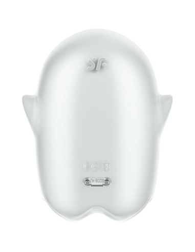 SATISFYER - GLOWING GHOST AIR PULSE and VIBRATOR WHITE