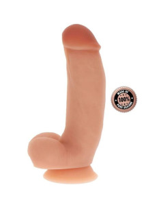 GET REAL - SILIKONINIS DILDO 18 CM SU KAULIUKAIS ODOS KIEKIAIS
