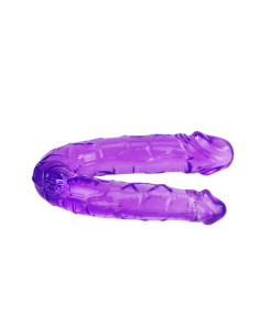 BAILE - DOUBLE DILDO IN LILAC FLEXIBLE JELLY 2