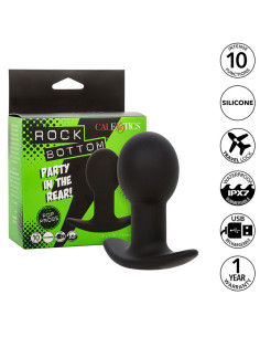 CALEXOTICS - ROCK BOTTOM ANAL PLUG 10 VIBRATIONS SILICONE BLACK 2