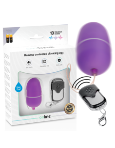 ONLINE - REMOTE CONTROL VIBRATING EGG M PURPLE
