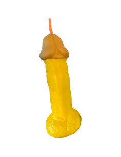 DIABLO PICANTE - YELLOW PLASTIC PENIS GLASS