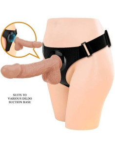 PRETTY LOVE - HARNESS BRIEFS UNIVERSAL HARNESS WITH DILDO JERRY 21.8 CM NATURAL