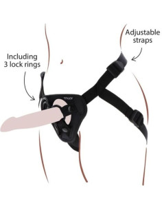 GET REAL - STRAP-ON DIRŽAI JUODIE