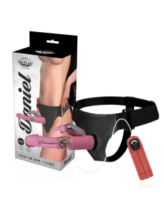 HARNESS ATTRACTION - RNES DANIEL SU VIBRACIJA IR SUKIMUOSIMU 18 CM - O - 3,5 CM