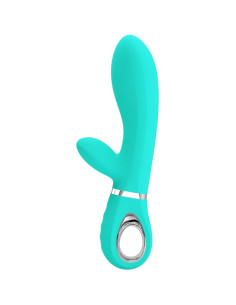 PRETTY LOVE - THOMAS MULTIFUNCTION G-SPOT VIBRATOR AQUA GREEN
