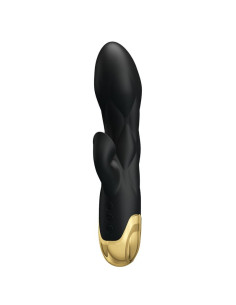 PRETTY LOVE - BLACK RECHARGEABLE GOLD PLATED LUXURY VIBRATOR