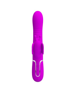 PRETTY LOVE - MULTIFUNCTION RABBIT VIBRATOR 4 IN 1 BUTTERFLY FUCHSIA 2