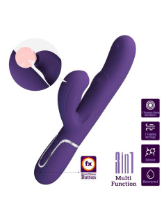 PRETTY LOVE - PERLITA G-SPOT VIBRATOR 3 IN 1 MULTIFUNCTION PURPLE
