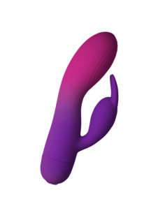ROCKS- OFF - GLO- GIRL PURPLE RABBIT VIBRATOR