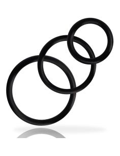 ADDICTED TOYS - RINGS SET FOR PENIS BLACK