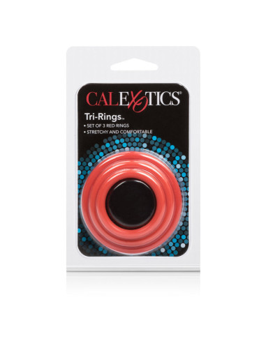 CALEXOTICS - TRI-RINGS SET RED