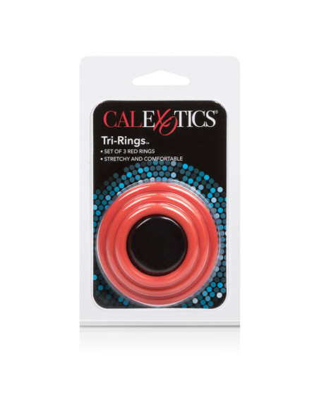 CALEXOTICS - TRI-RINGS SET RED