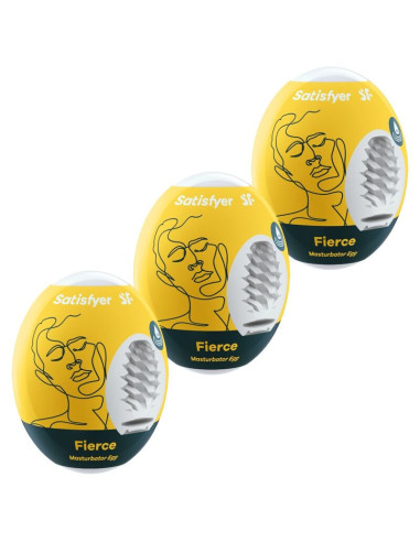 SATISFYER - 3 RYŠKŪS MASTURBATORIAUS KIAUŠINIAI