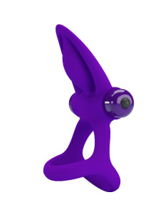 PRETTY LOVE - VIBRATOR RING 10 VIBRATIONS VIOLET SILICONE 2