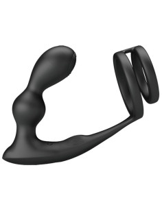 PRETTY LOVE - MARSHALL PENIS RING WITH VIBRATORY ANAL PLUG WITH REMOTE CONTROL 2
