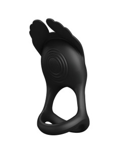 PRETTY LOVE - SILAS VIBRANT PENIS RING 7 VIBRATIONS BLACK SILICONE