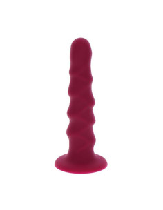 GET REAL - RIBBED DONG 12 CM RED