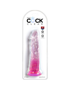 KING COCK - CLEAR REALISTIC PENIS 19.7 CM PINK 2