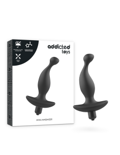 ADDICTED TOYS - ANALINIS MASAŽUOTUVAS SU JUODA VIBRACIJA, 1 MODELIS 2