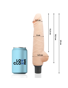 LOVECLONE - HARALD SELF LUBRICATION VIBRATOR 24 CM -O- 4 CM 2