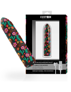 CUSTOM BULLETS - RECHARGEABLE SKULL MAGNETIC BULLET 10 INTENSITIES