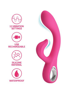 PRETTY LOVE - FRITZ RABBIT VIBRATOR 12 VIBRATIONS PINK 2
