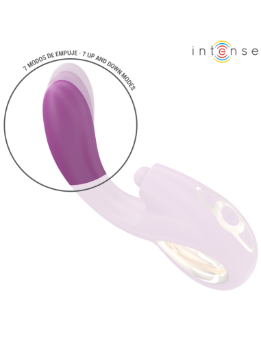 INTENSE - LALI DAUGIAFUNKCINIS G-SPOT VIBRATORIUS TAPYMAS, TRAUKA IR VIBRAVIMAS VIOLETINIS
