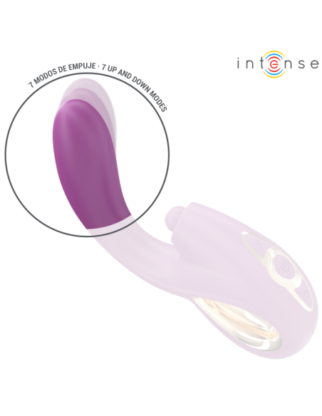 INTENSE - LALI DAUGIAFUNKCINIS G-SPOT VIBRATORIUS TAPYMAS, TRAUKA IR VIBRAVIMAS VIOLETINIS