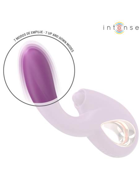 INTENSE - LALI DAUGIAFUNKCINIS G-SPOT VIBRATORIUS TAPYMAS, TRAUKA IR VIBRAVIMAS VIOLETINIS