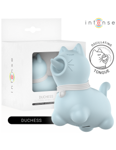 INTENSE - DUCHESS stimuliatorius su besisukančiu liežuviu, 360º, mėlynas