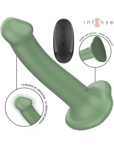 INTENSE - BECCA VIBRATOR SU SIURBLIU 10 VIBRACIJŲ ŽALIA NUOTOLINIO VALDYMO PULTAS 2
