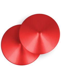 OHMAMA FETISH RED CIRCLE NIPPLE COVERS
