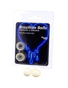 TALOKA - 2 BRAZILIAN BALLS COLD and VIBRATION EFFECT EXCITING GEL