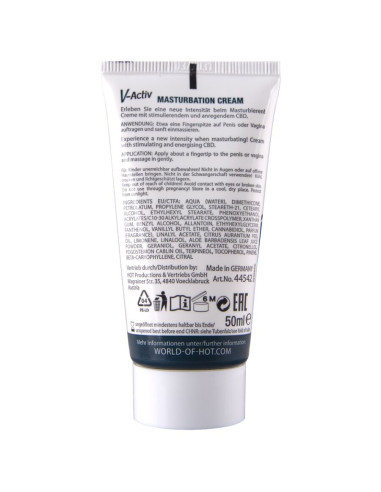 HOT - MASTURBACIJOS KREMAS SU CBD - UNISEX 100 ML